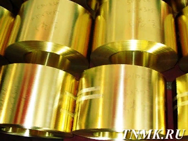 Фольга латунная 0.35х180 ЛС59-1 ГОСТ 2208-2007 купить в Череповце